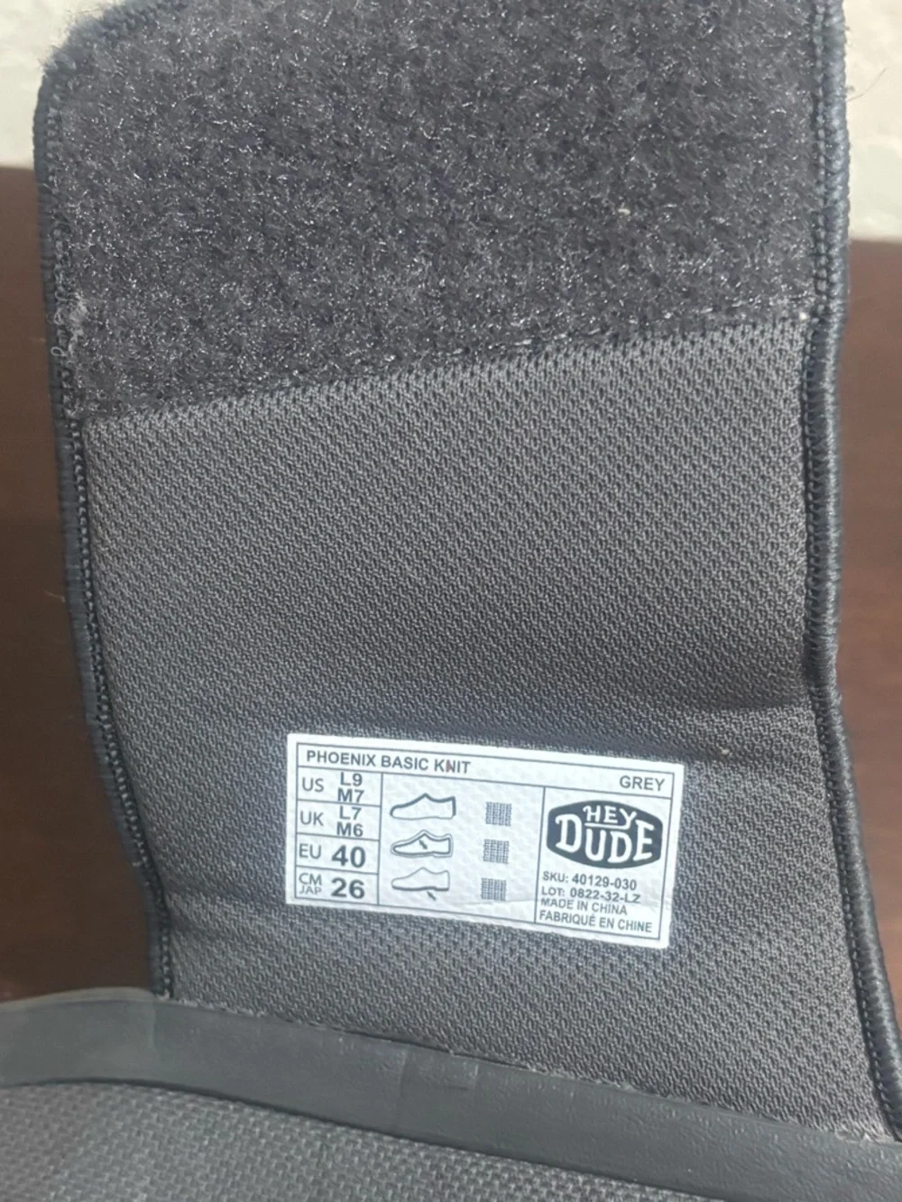 Hey‎ Dude Phoenix Dark Gray Slide Sandal